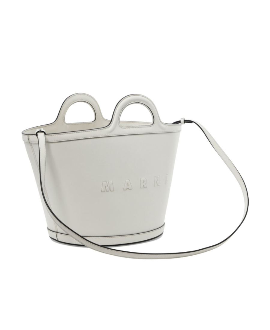 Marni Large Tropicalia Tote Bag In White