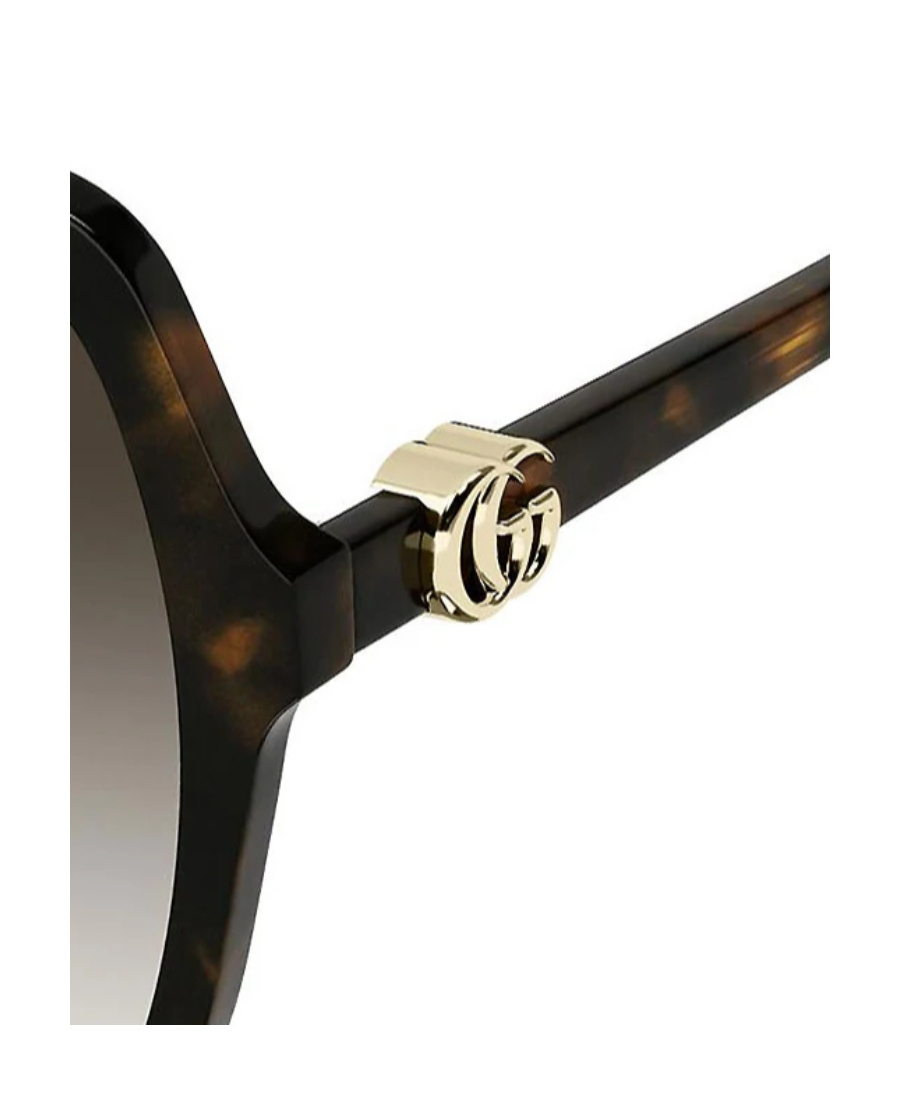 Gucci Gg1072sa 002 Oversized Square Sunglasses With Mini Running In Black