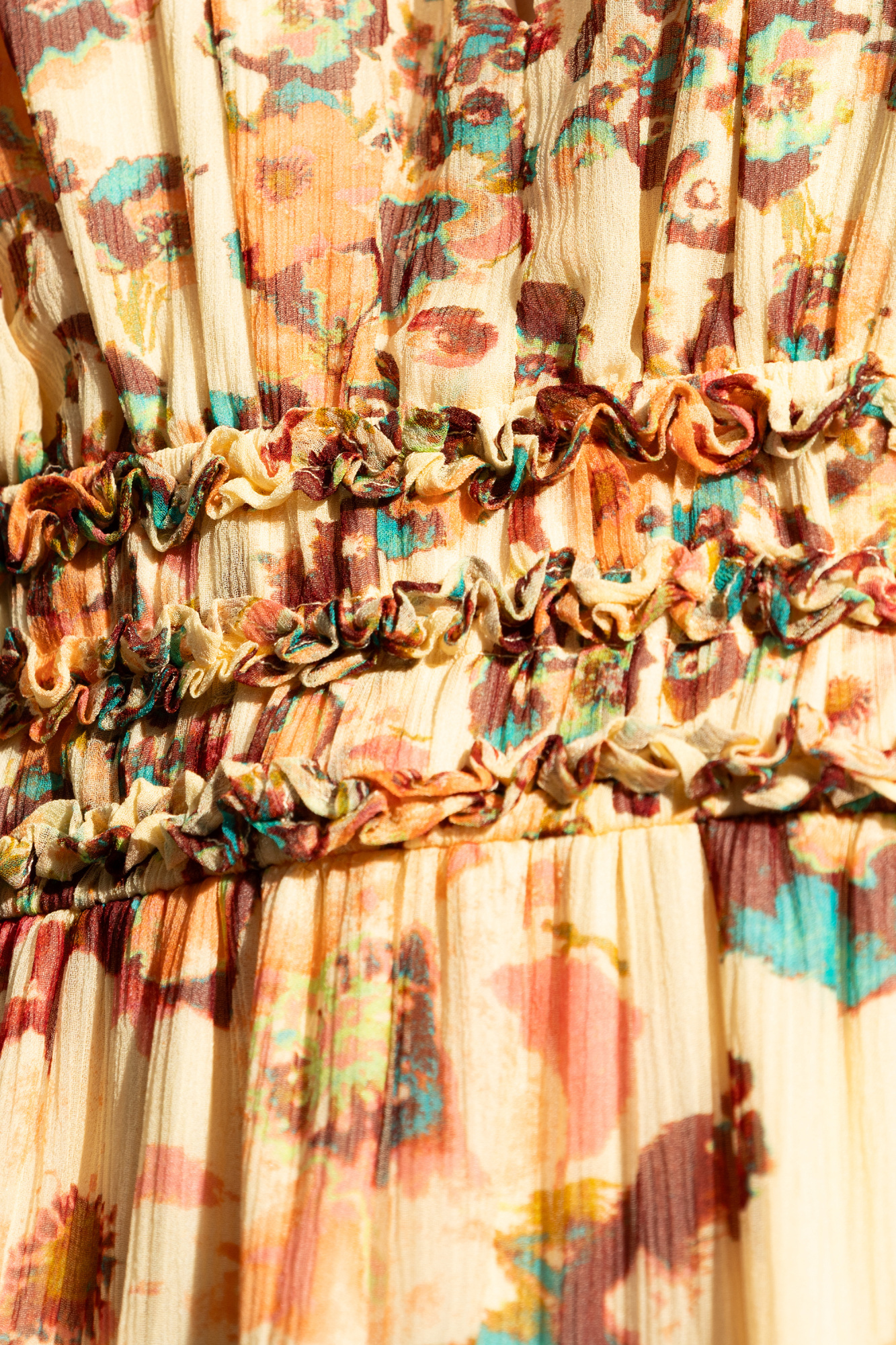 ULLA JOHNSON LYA FLORAL-PRINT SILK MINI DRESS