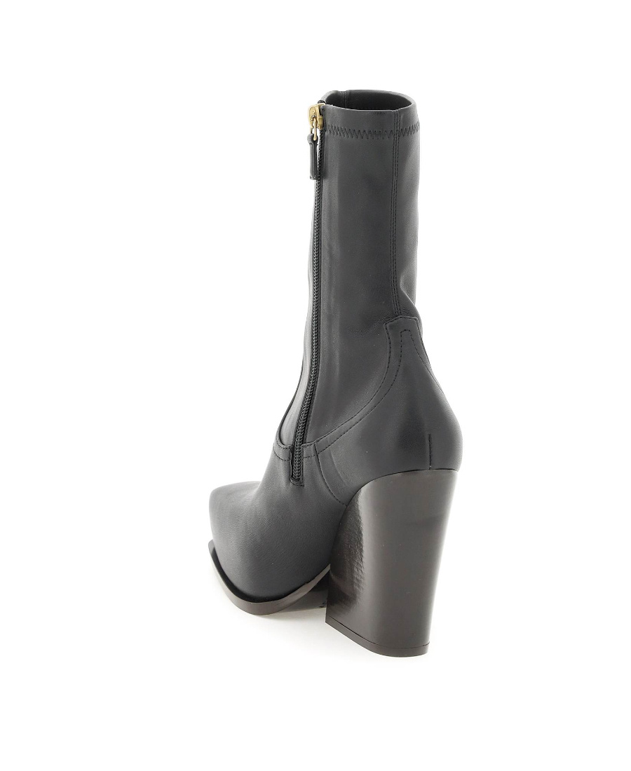 Stella Mccartney Cowboy Ankle Boots In Black