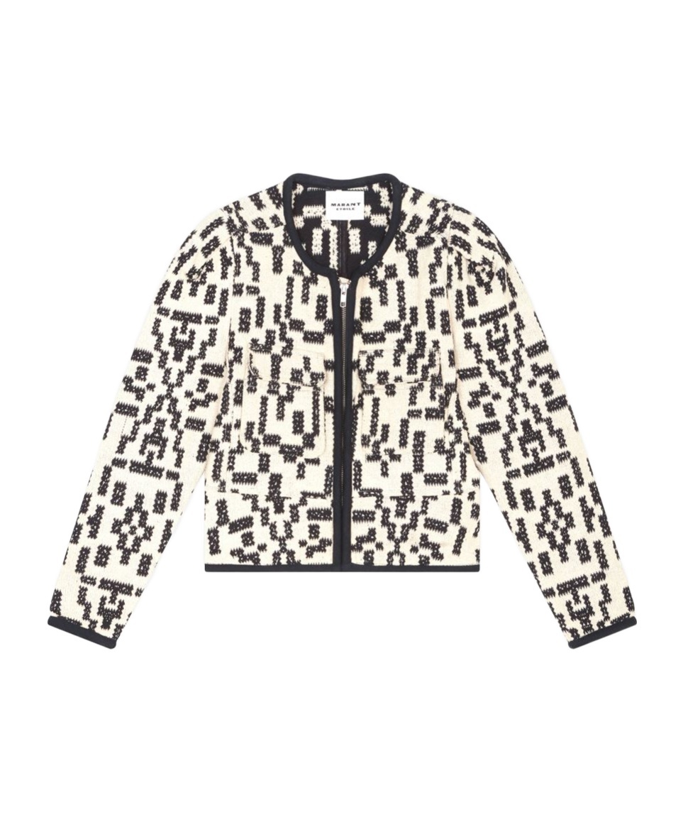 Isabel Marant Étoile Deliona Zip-up Jacket In White
