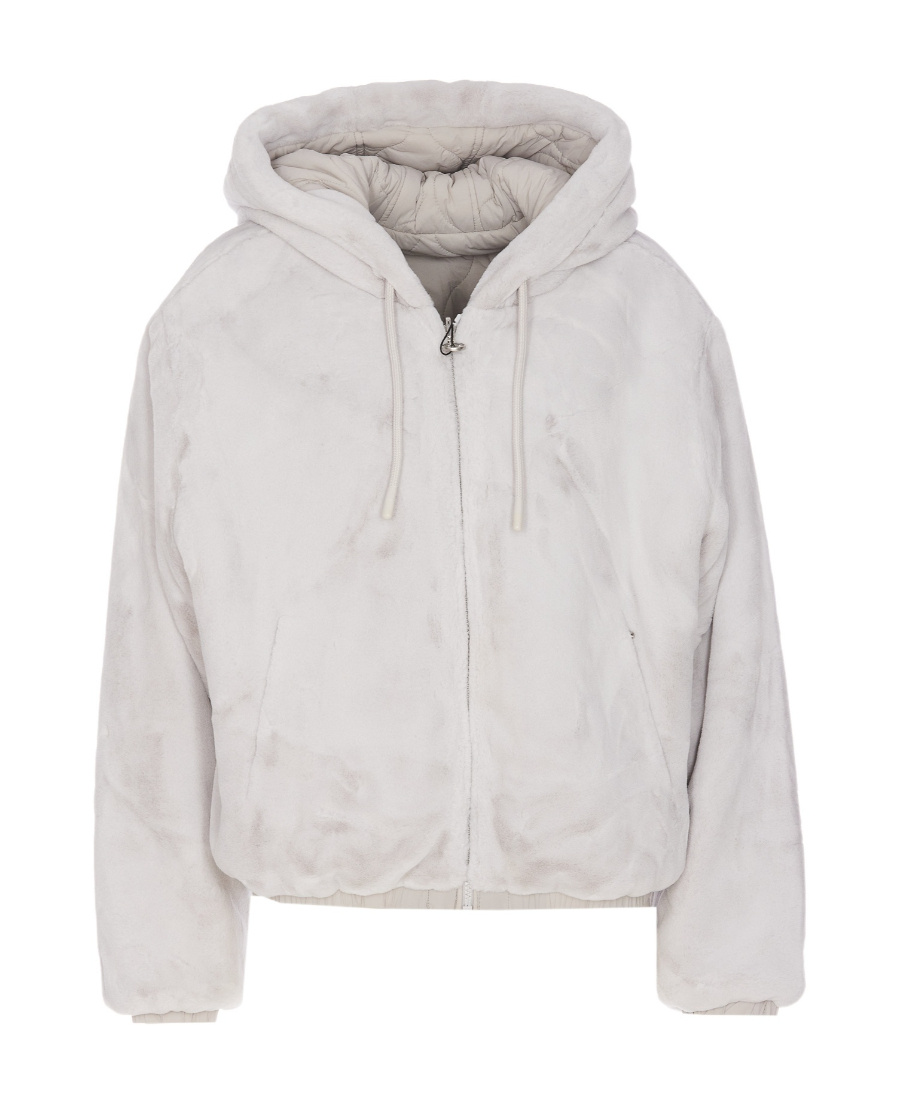 Moose Knuckles Hooded Puffer Jacket In White