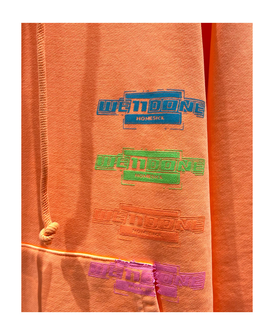We11 Done Alphabet Sweater In Orange