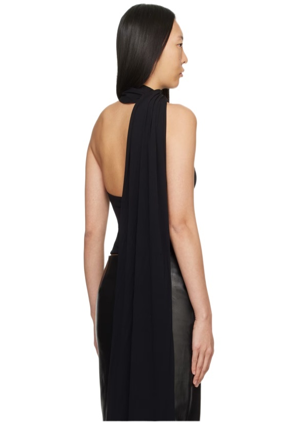 MAGDA BUTRYM SCARF-NECK ASYMMETRIC TANK TOP