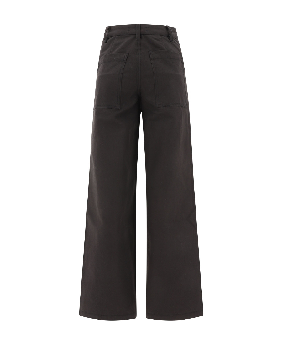 Amiri Wide-leg Cotton Trousers In Black