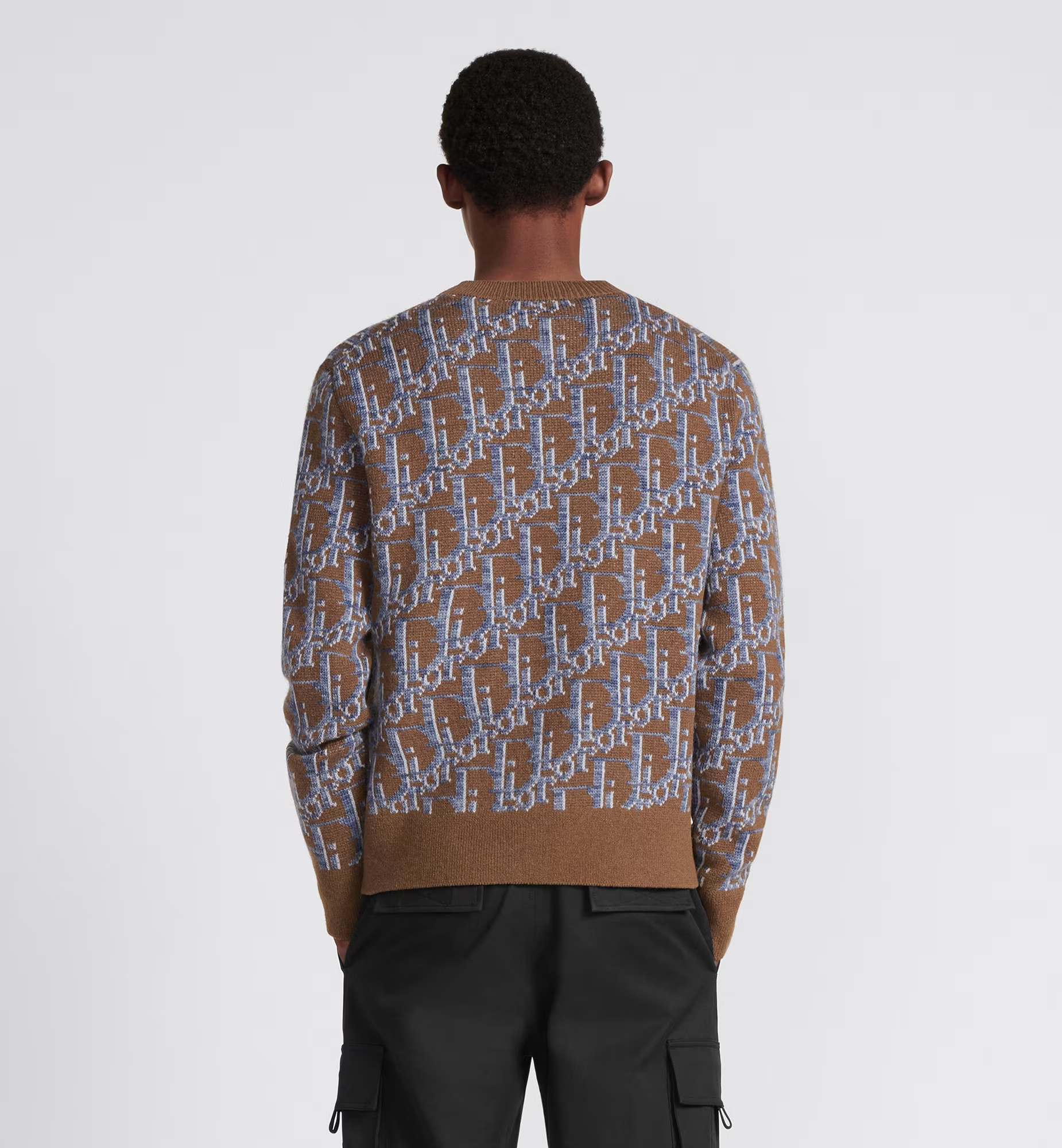 Dior Wool Jacquard Sweater In Multicolor