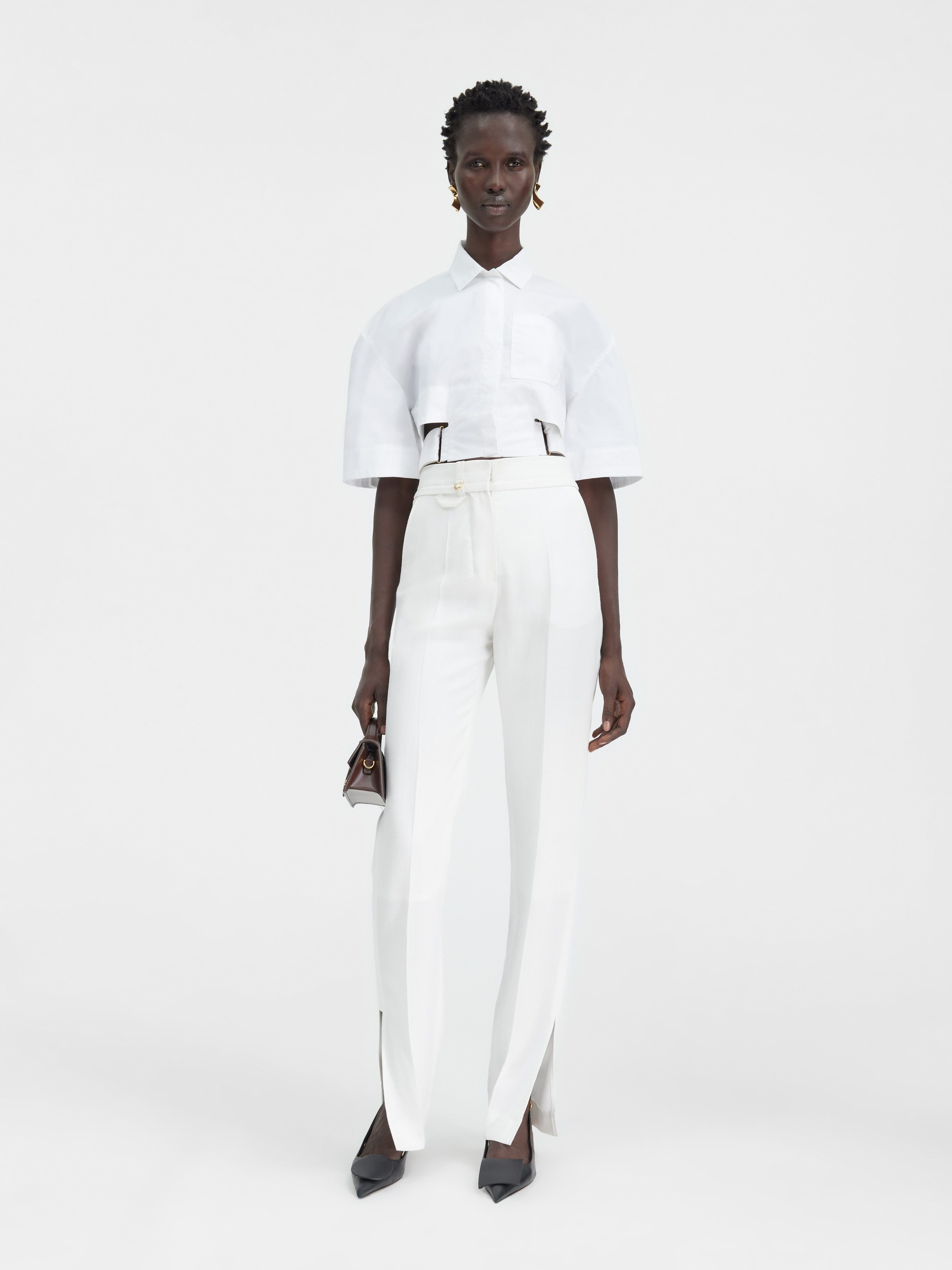 Jacquemus Long-sleeved Shirt In Nude