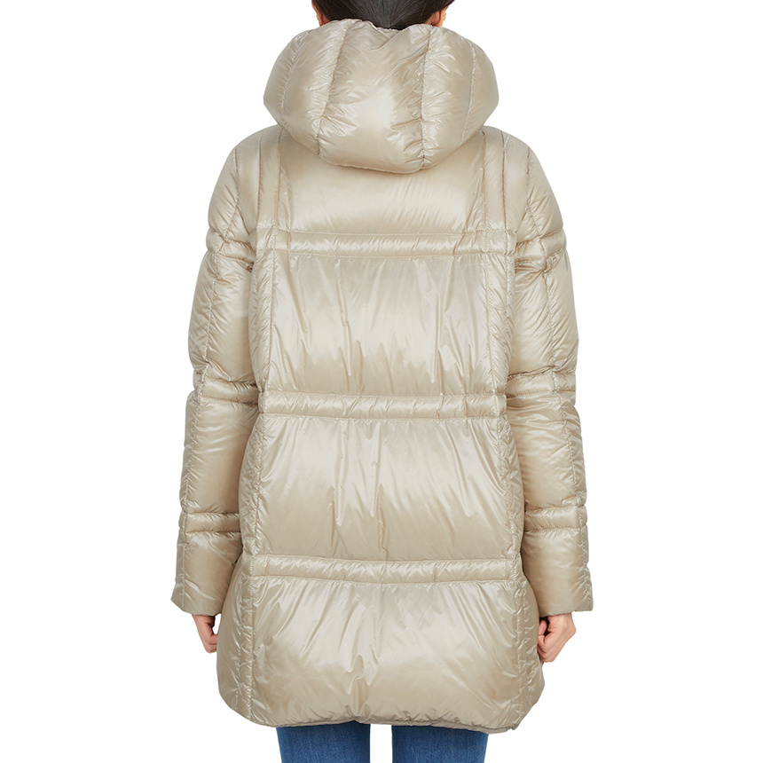 Herno Hooded Down Jacket In Neutral