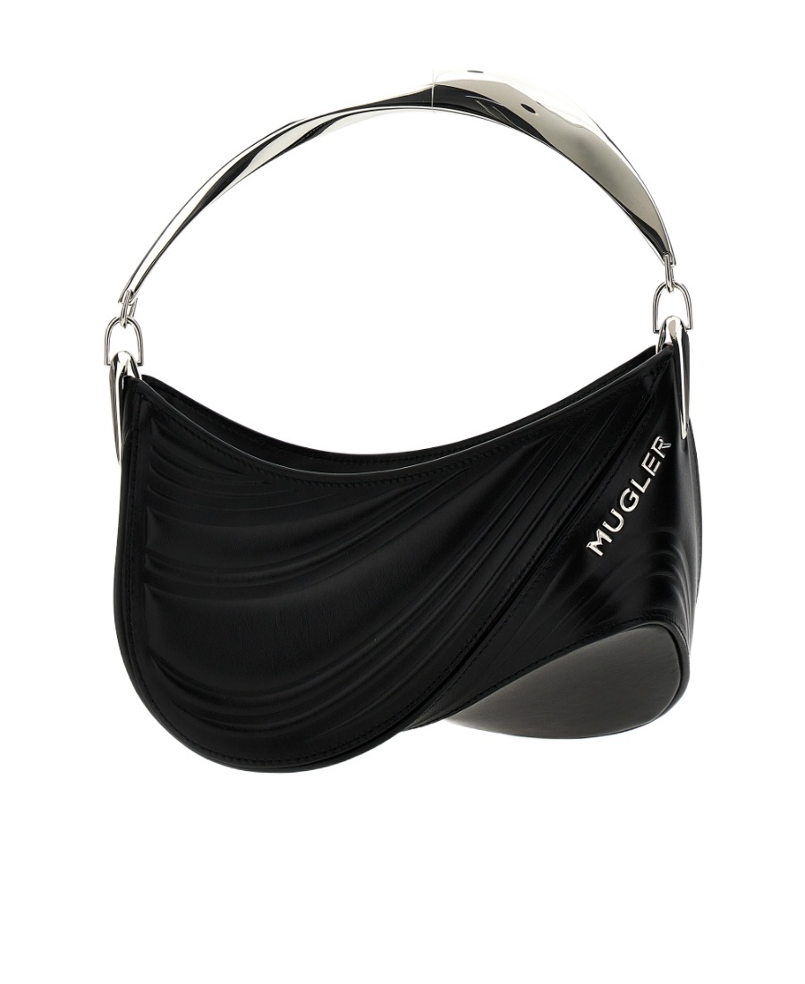 MUGLER SMALL SPIRAL CURVE 01 TOP-HANDLE BAG