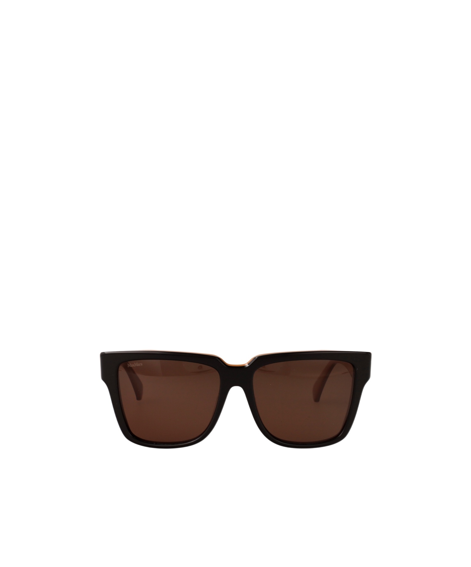 Max Mara Rectangular Sunglasses In Brown