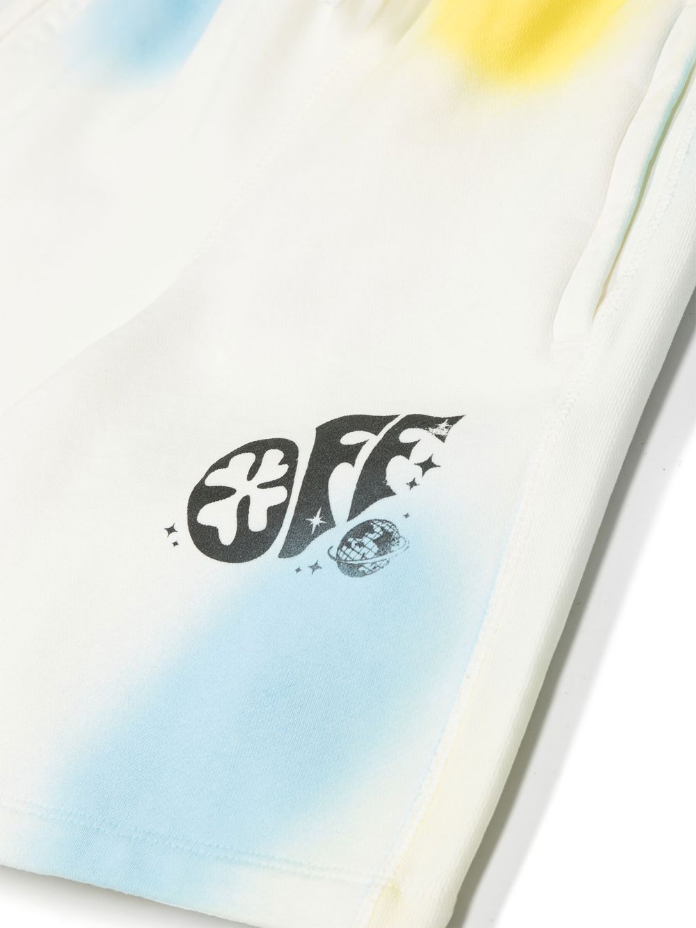 Off-white Graphic-print Shorts In White