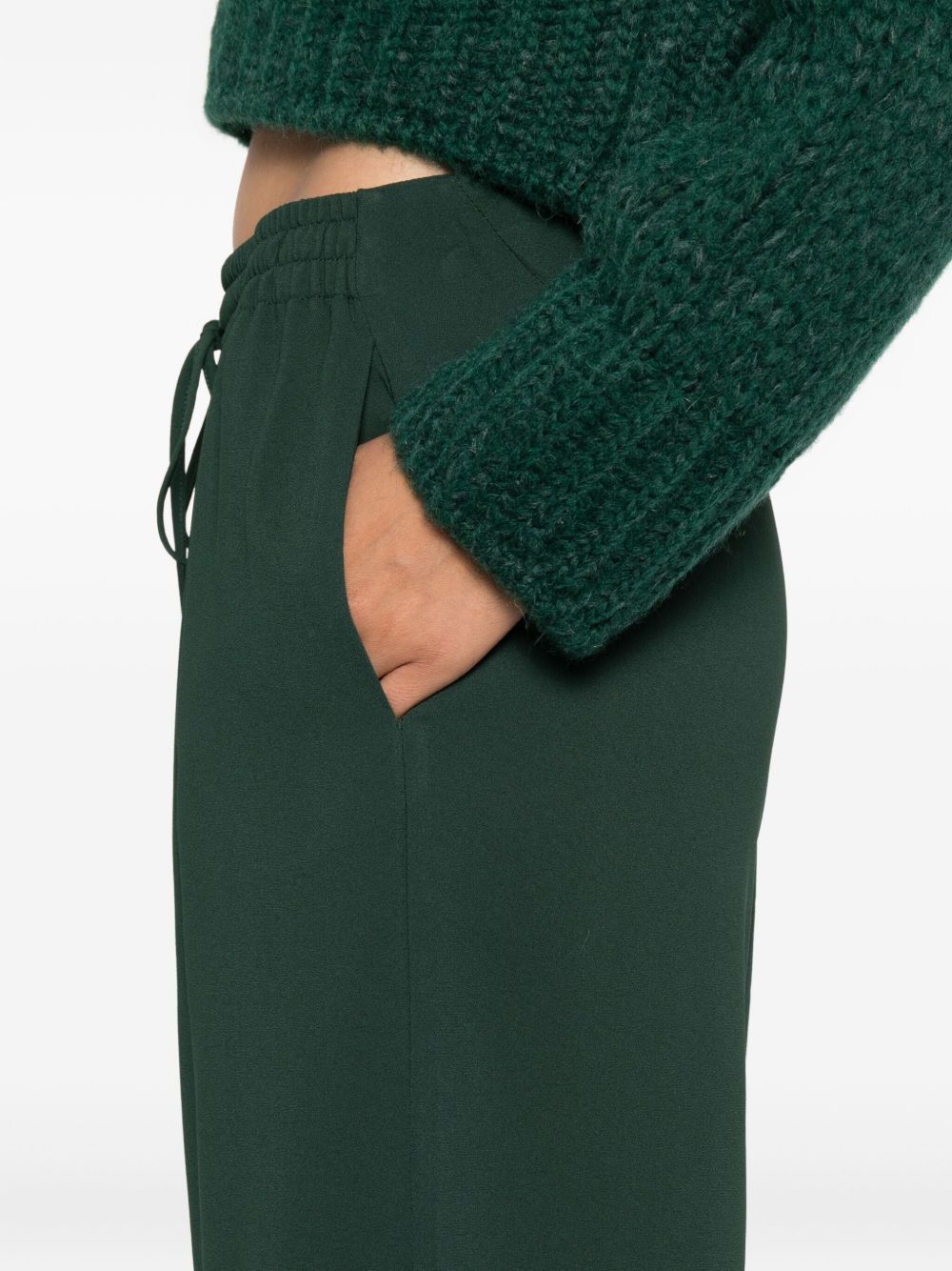 Ermanno Scervino Drawstring Track Pants In Green