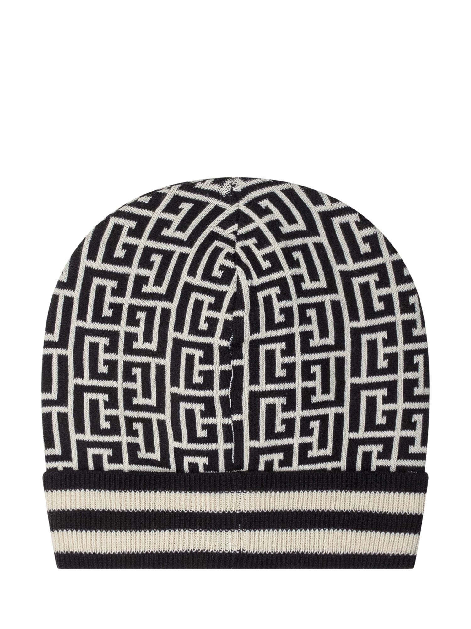 Balmain Monogram Beanie In Black