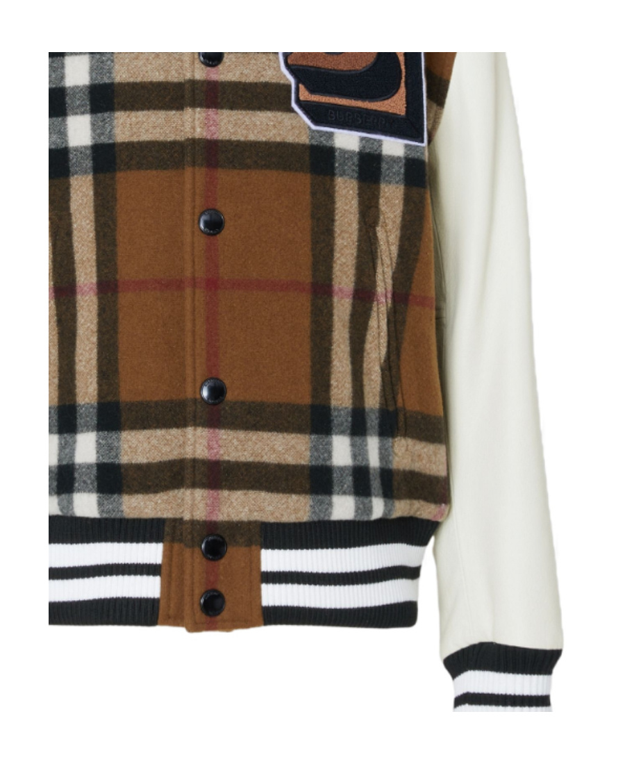 Burberry Vintage Check Bomber Jacket In Brown