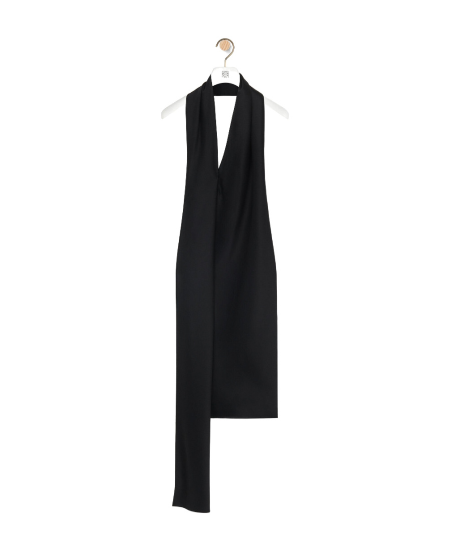 LOEWE SCARF TOP IN TECHNICAL SATIN
