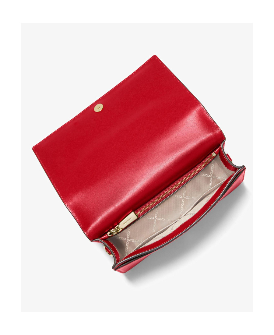 Michael Kors Mercer Large Rivet Decorated Satchel In Red