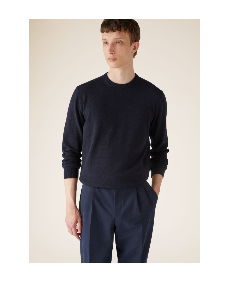 Loro Piana Cashmere Pullover With Round Neck In Black