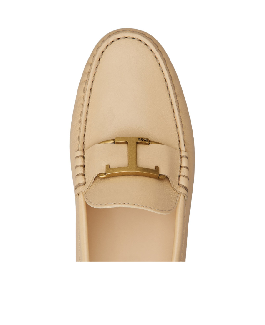Tod's T Timeless Gommino Driving Shoes In Nude