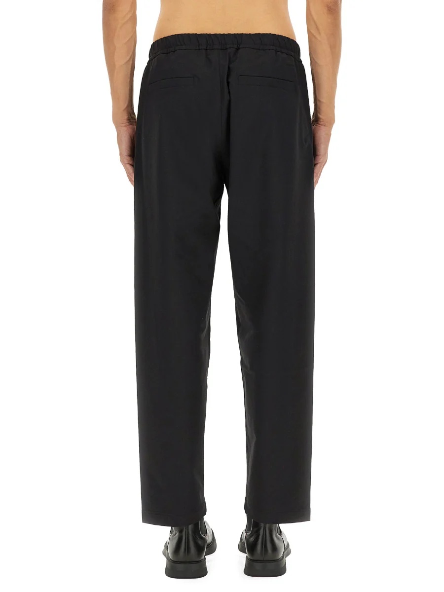 Herno Stretch Technical Fabric Laminar Pants In Black