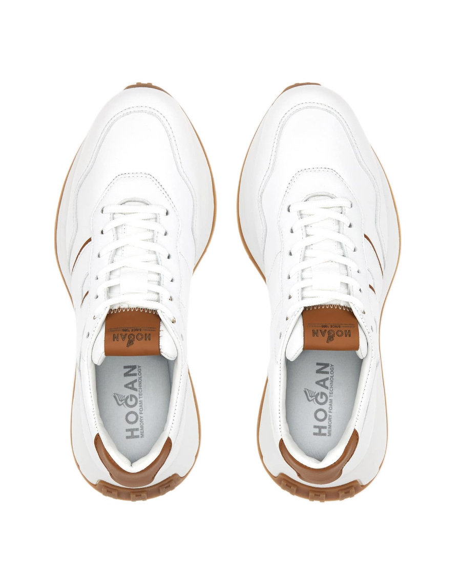 Hogan Smooth Leather Sneakers In White