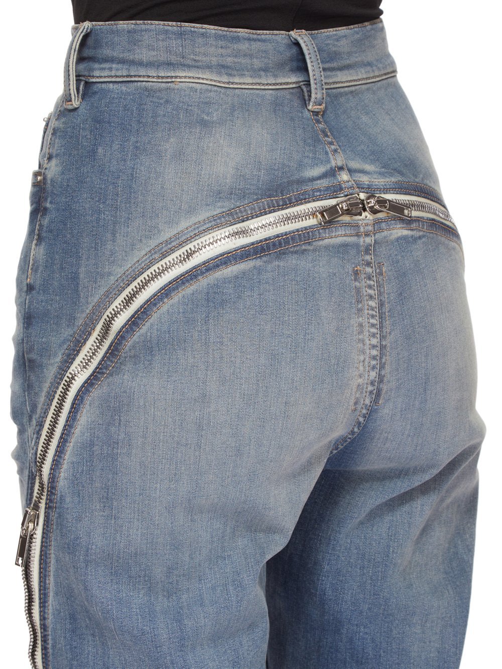 Rick Owens Drkshdw Belt-loop Jeans In Blue
