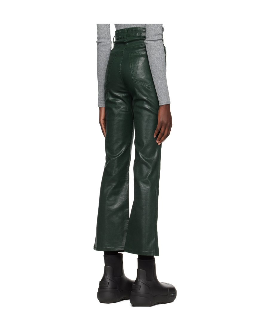 Rag & Bone Logo-coated Jeans In Green
