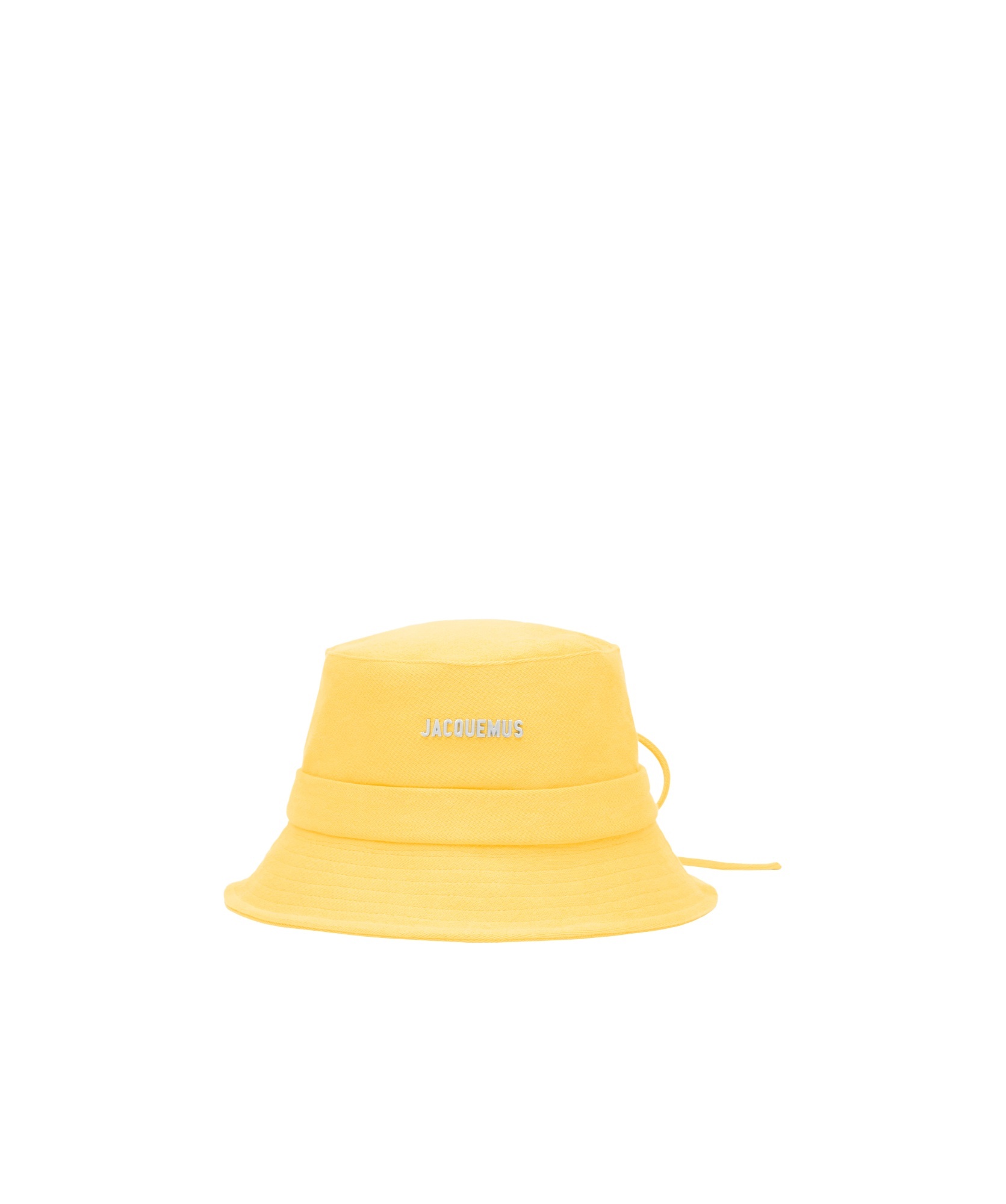 Jacquemus Le Bob Gadjo Drawstring Bucket Hat In Yellow