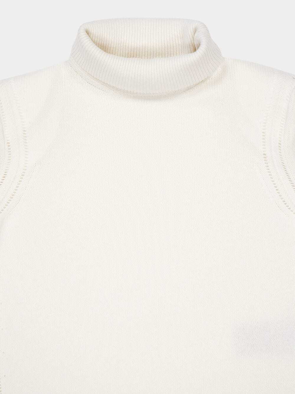 Tom Ford Turtleneck Cashmere Sweater In White