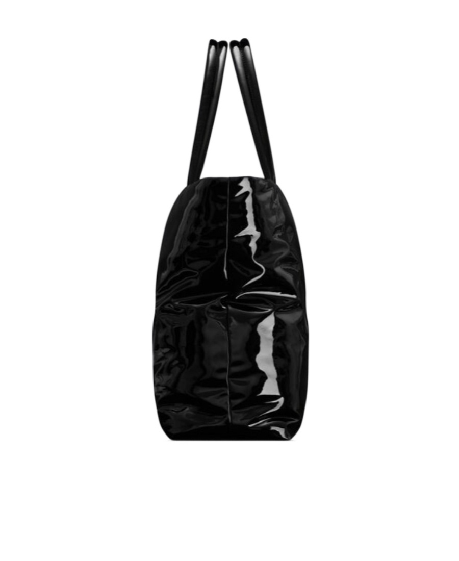 Saint Laurent Logo-debossed Tote Bag In Black
