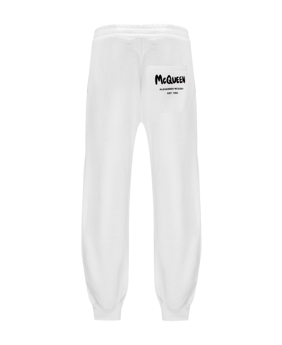 Alexander Mcqueen Logo-print Track Pants In White