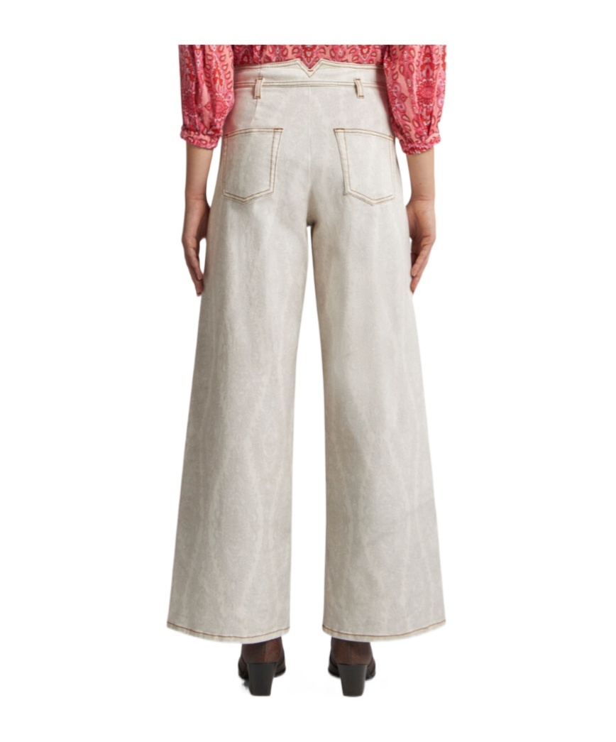 Etro Wide-leg Denim Jeans With High Waist In White