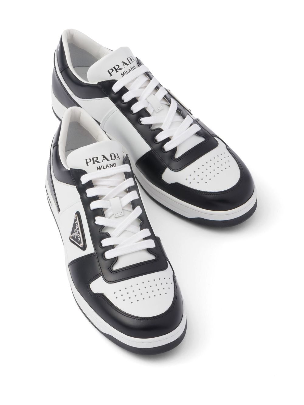 Prada Low-top Sneakers For Downtown Style In Black