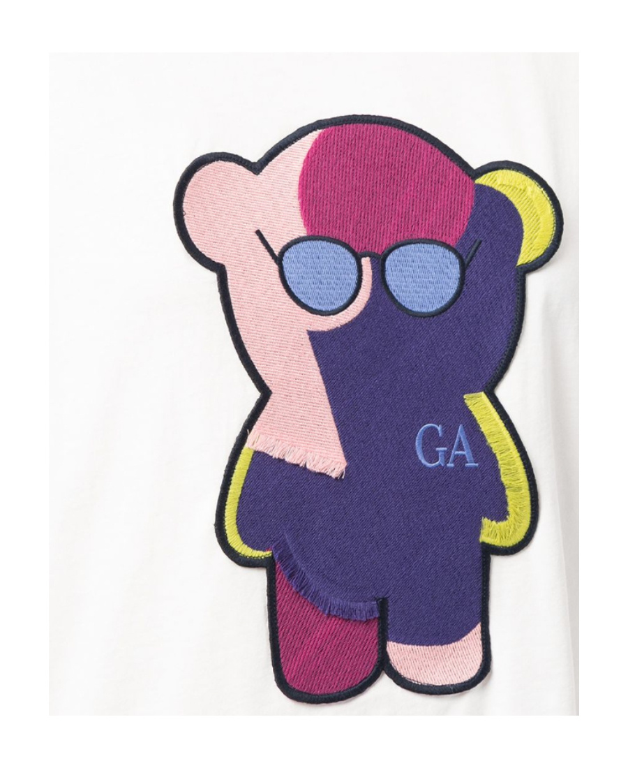 EMPORIO ARMANI MANGA BEAR PATCH T-SHIRT 