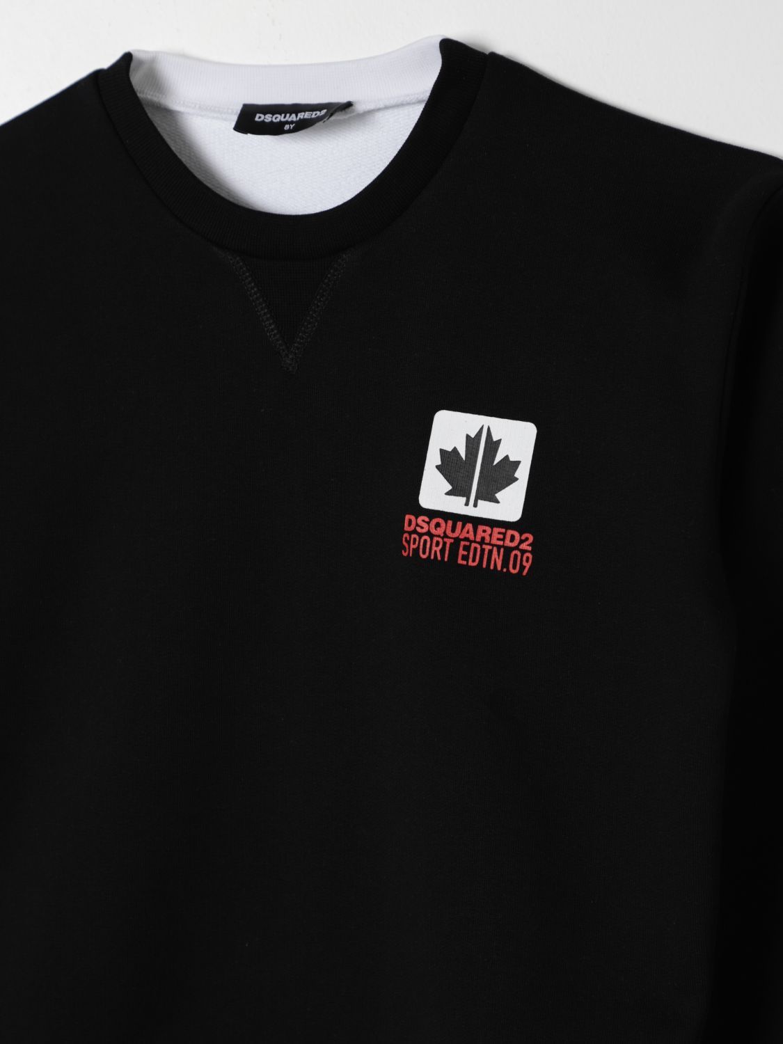 Dsquared2 Logo-print Cotton Sweatshirt In Black