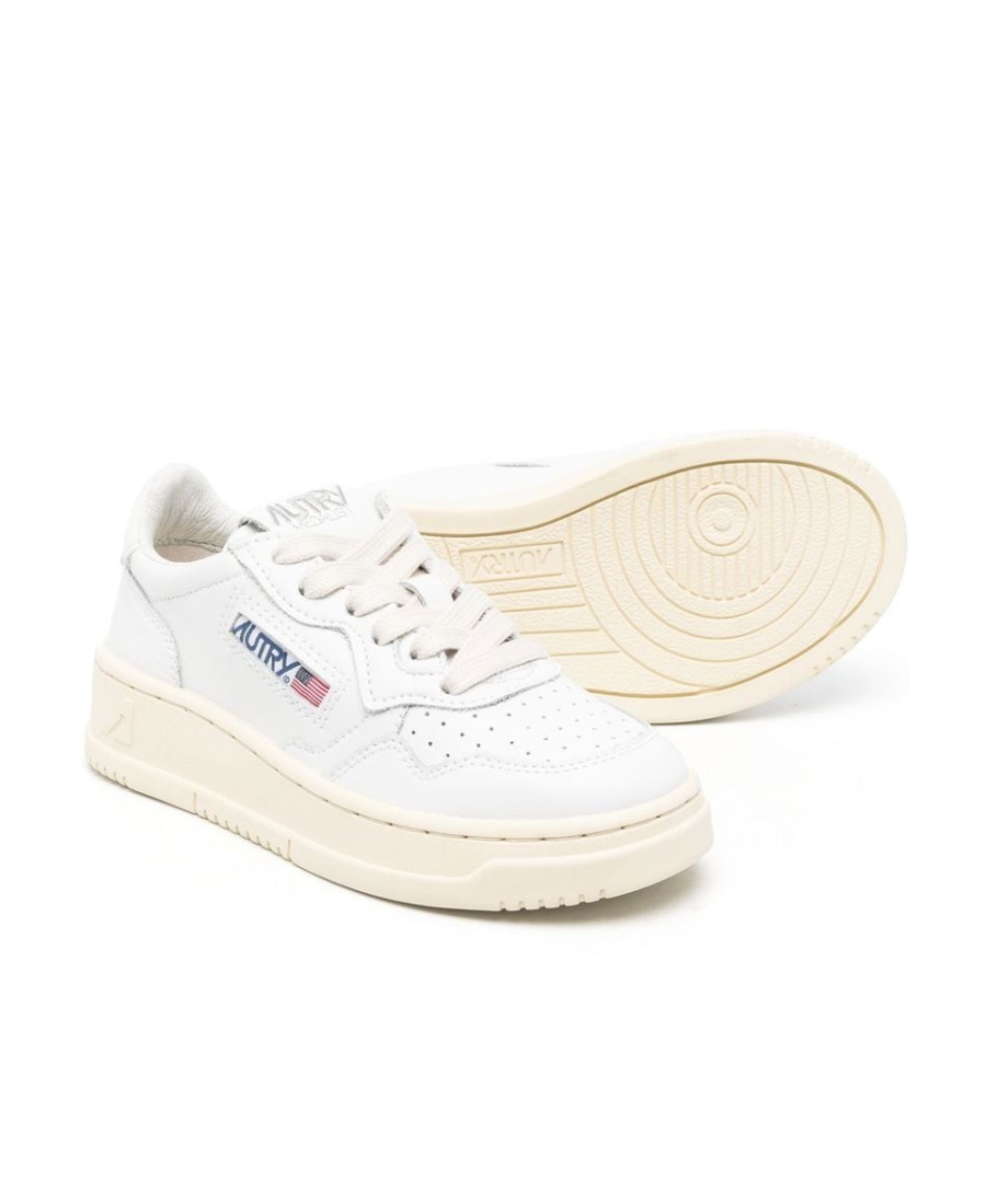 AUTRY AUTRY KIDS ROUND TOE LACE-UP SNEAKERS