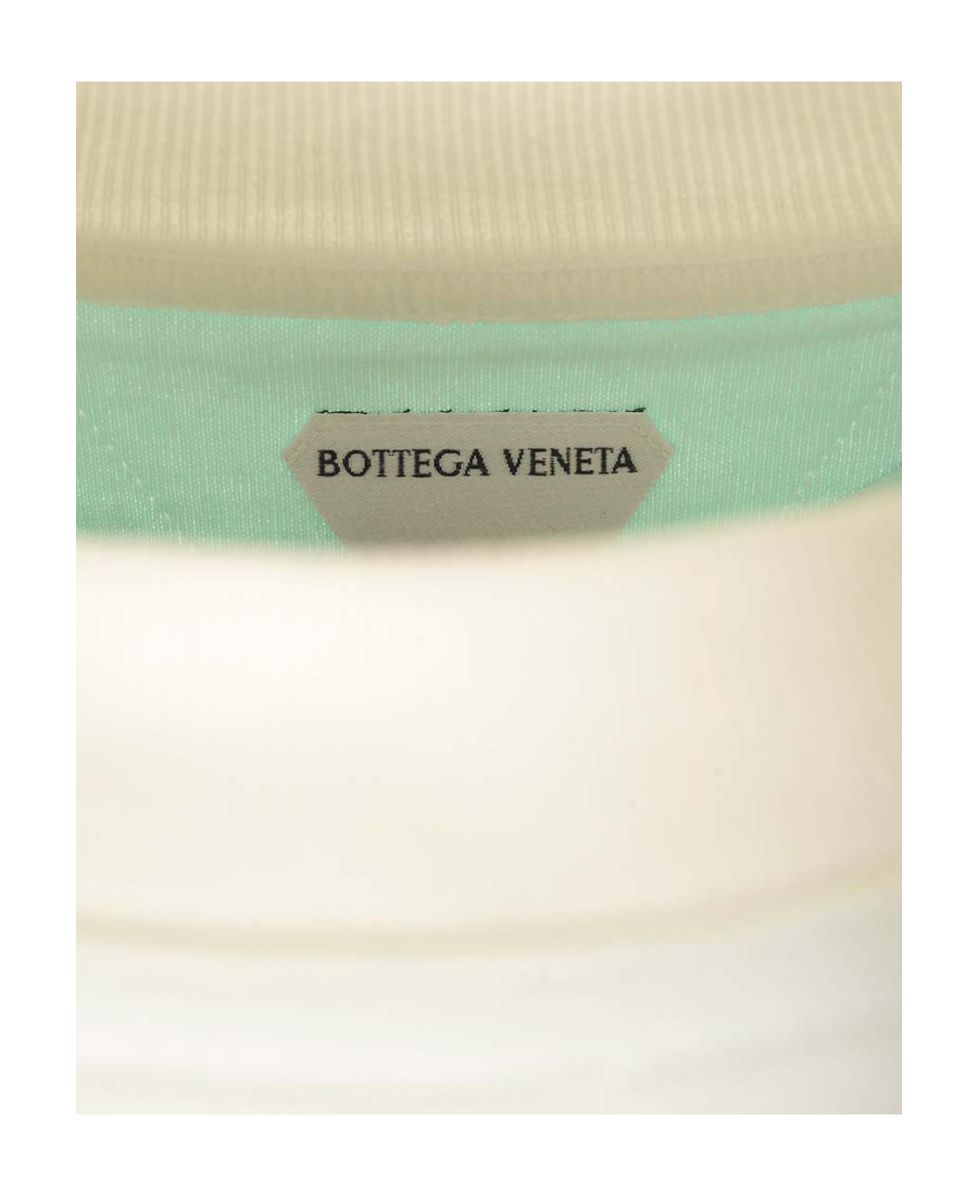 Bottega Veneta Logo-embroidered Double-layered T-shirt In White