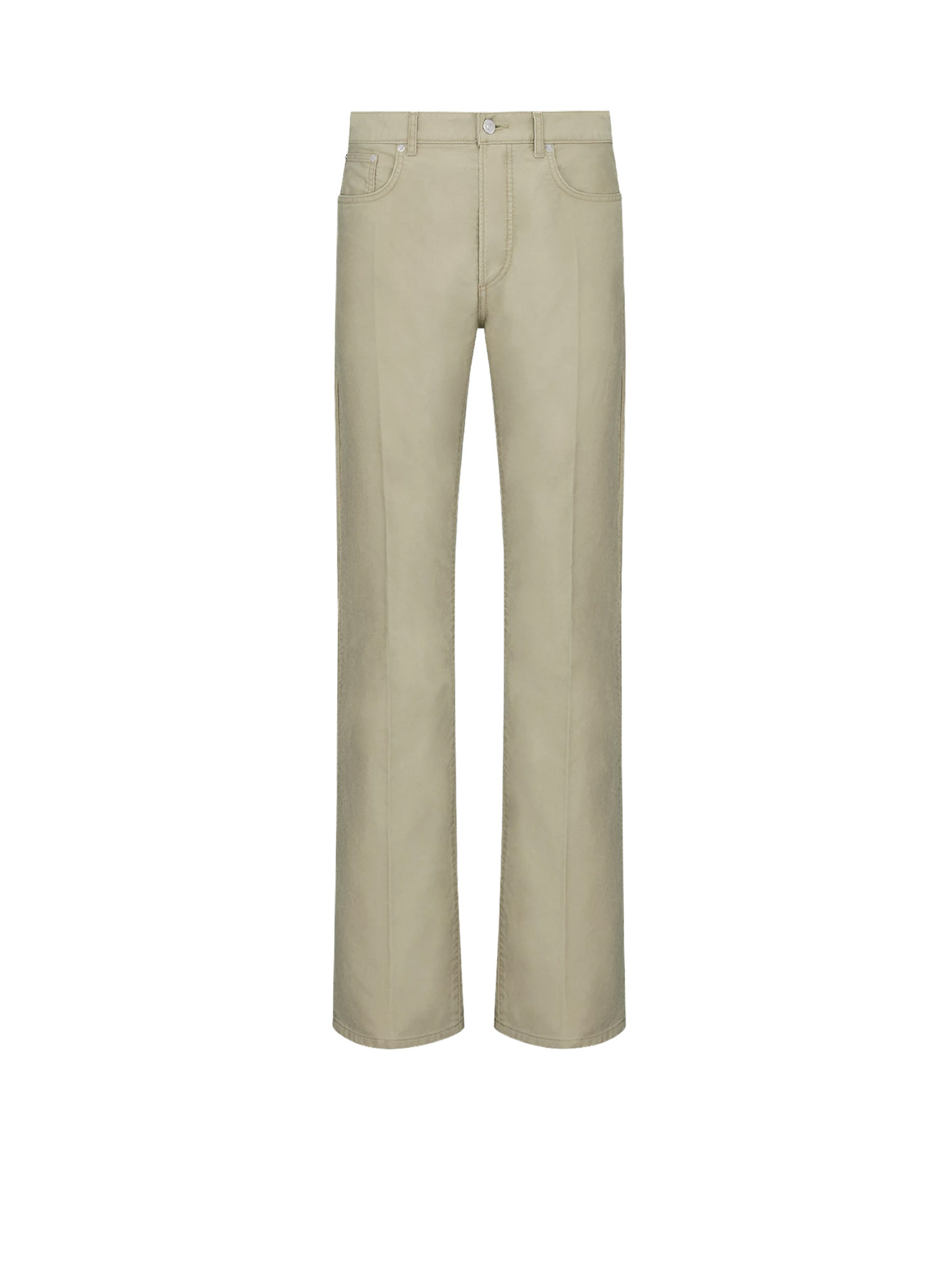 Dior Men Cotton Trousers In Gray