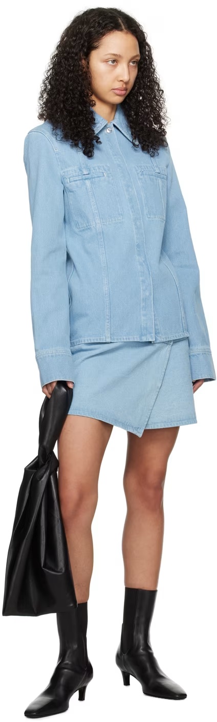 NANUSHKA WRAP DENIM SKIRT 