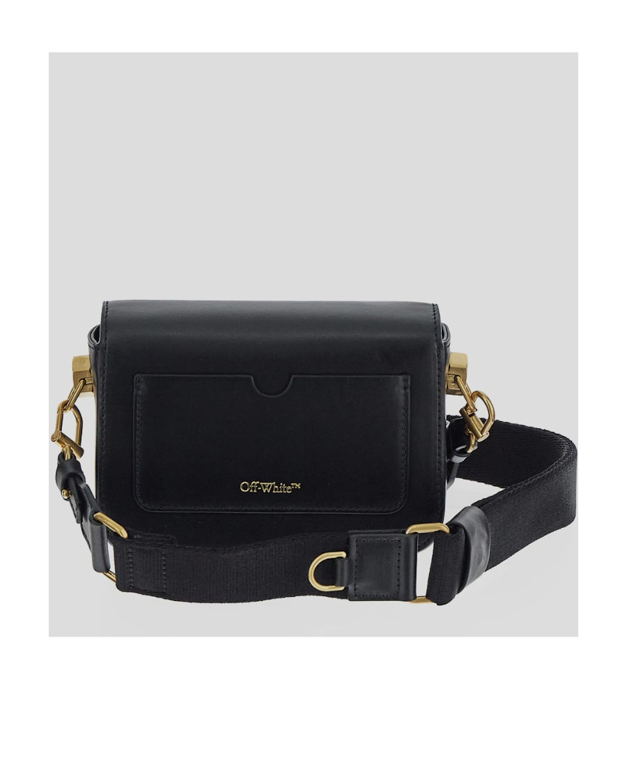 Off-white Plain Binder M Shoulder Bag In Black