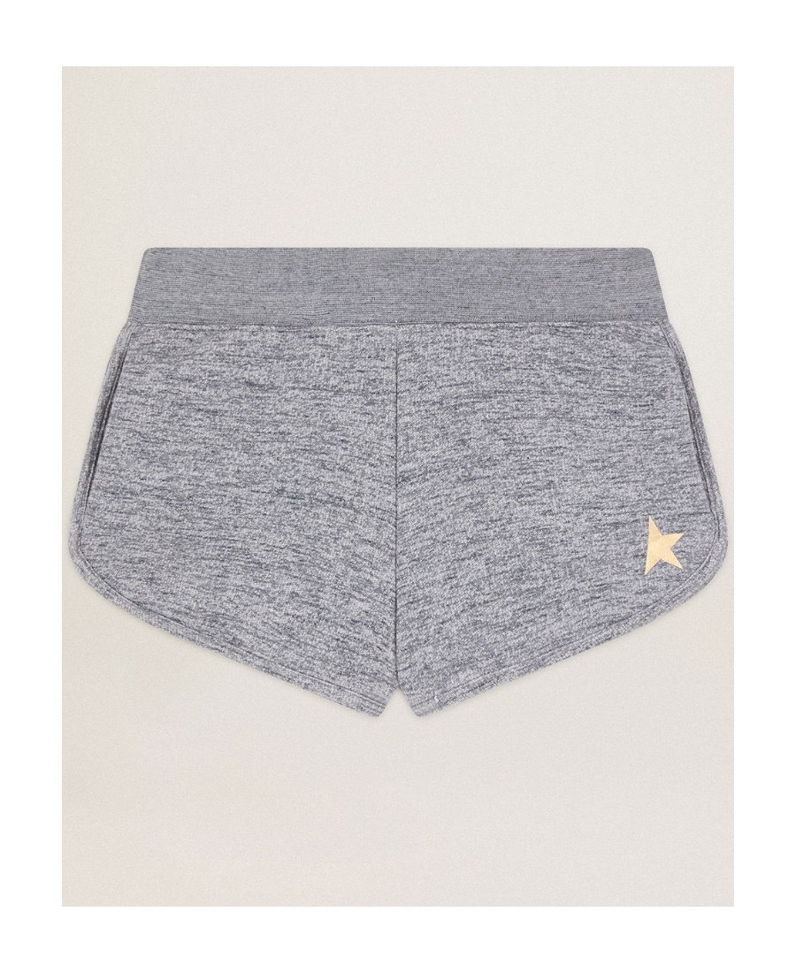 Golden Goose Logo-print Track Shorts In Gray