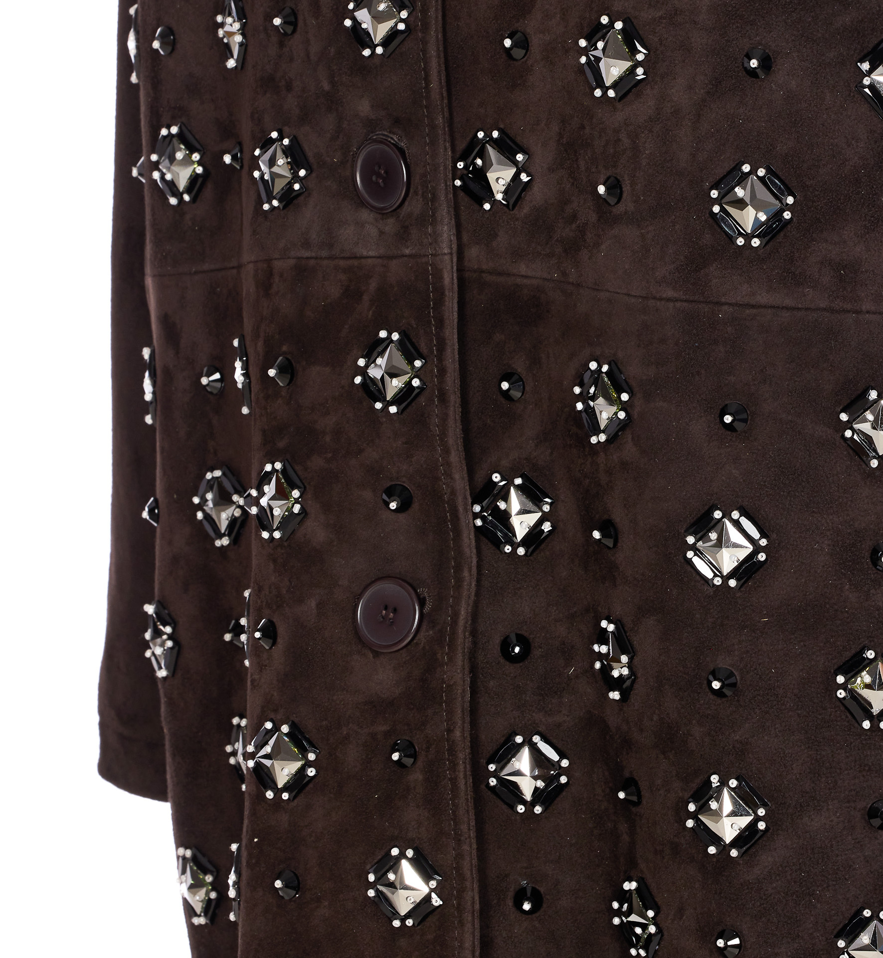 Sword 6.6.44 Long-sleeved Leather Jacket In Brown
