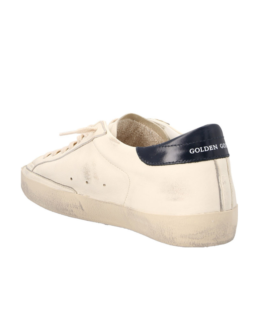 Golden Goose Super-star Lace-up Sneakers In White