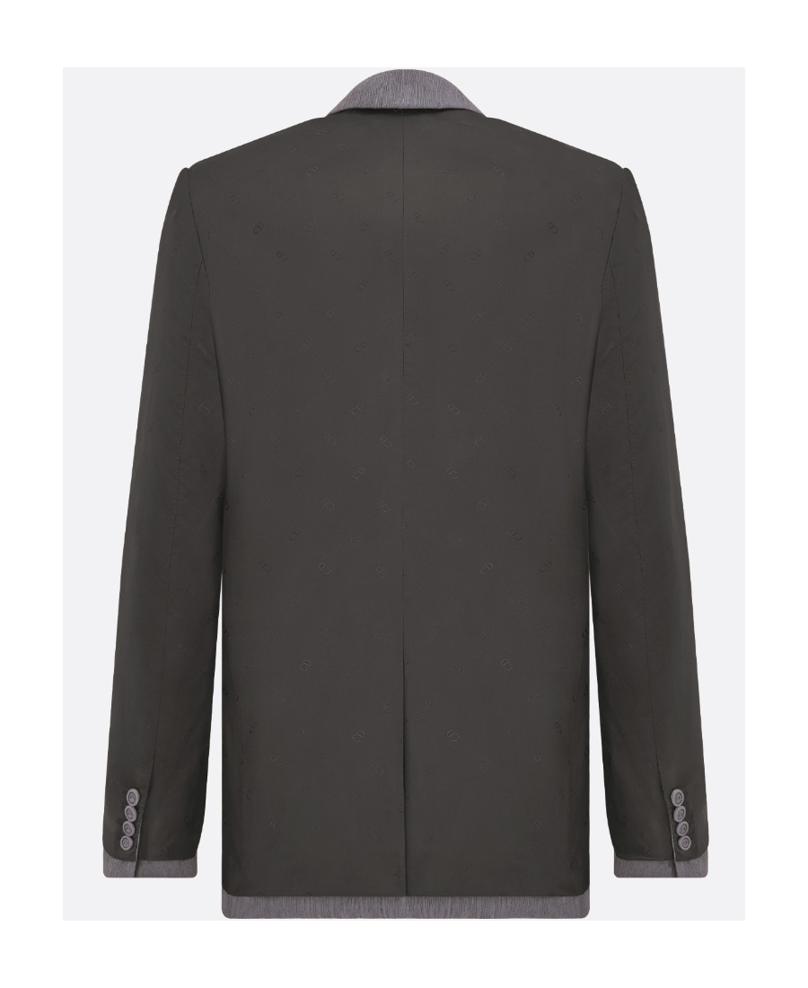 Dior Logo Suit Jacket In Black