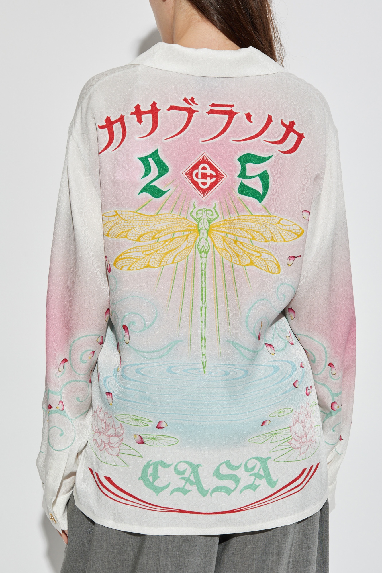 Casablanca Watercolor Gradient Print Shirt In Multi