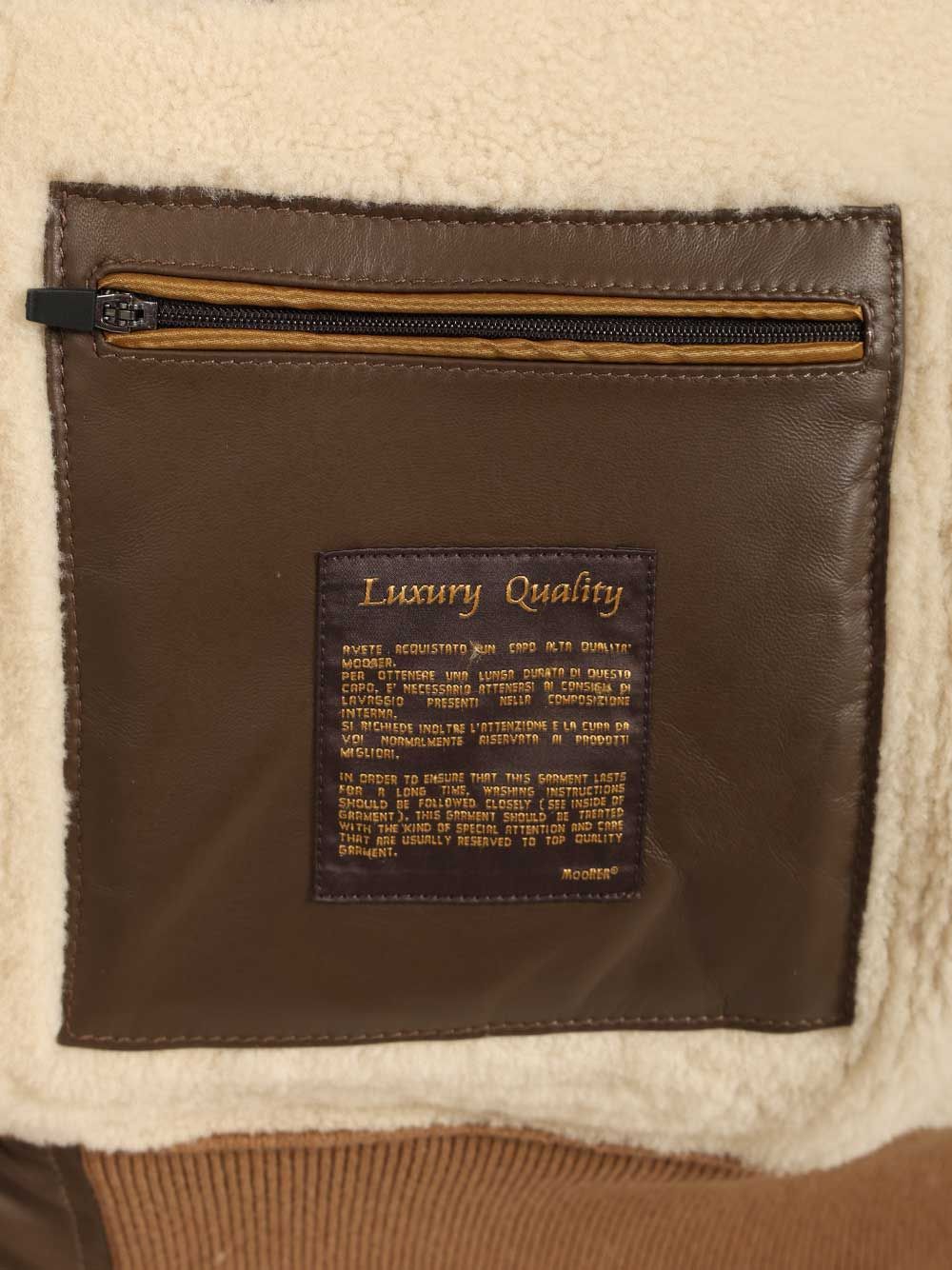 Moorer Fiano-me7 Montone Giubbo Coats Brown In Brown