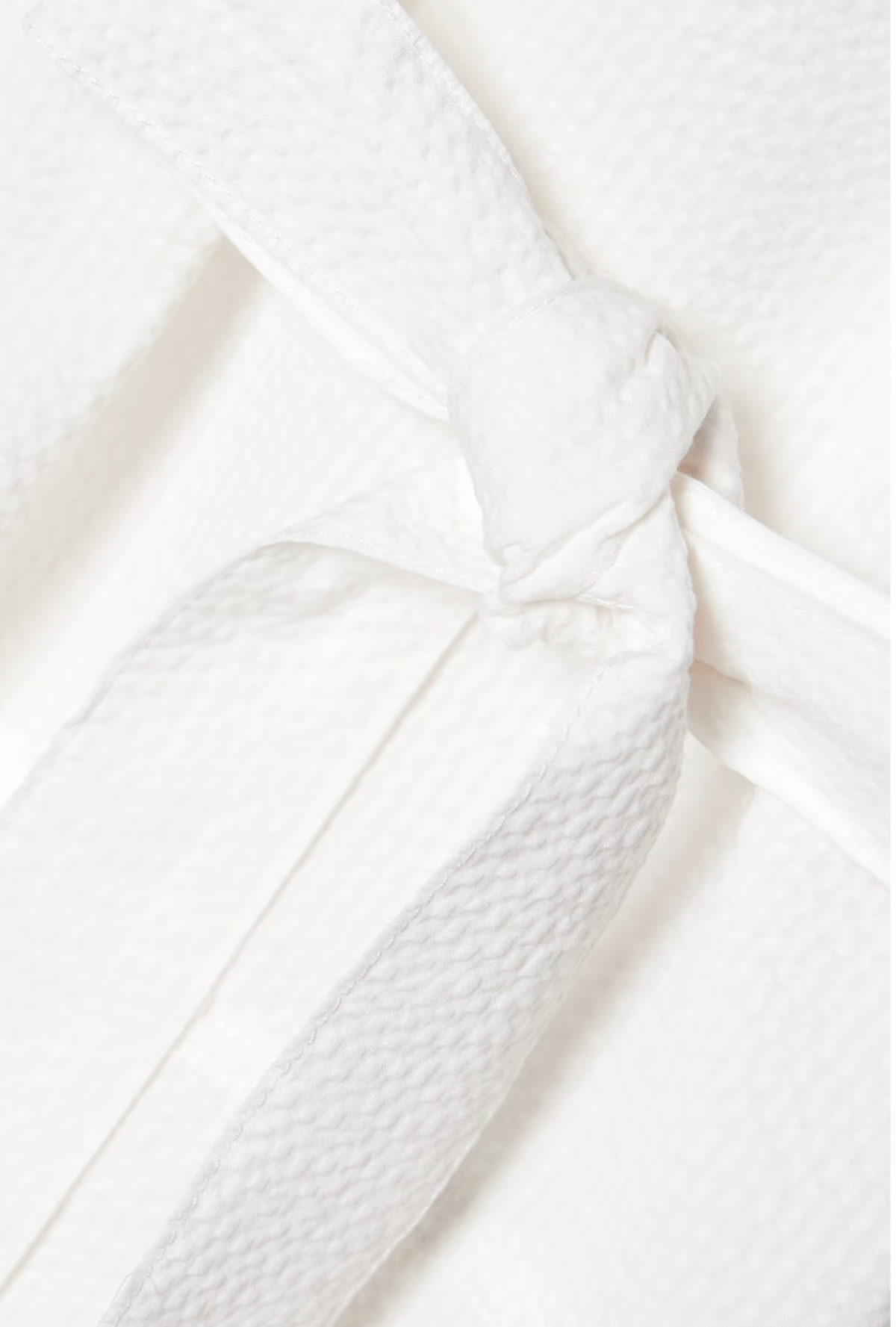 Max Mara Panfilo Sleeveless Cotton Seersucker Midi Dress In White
