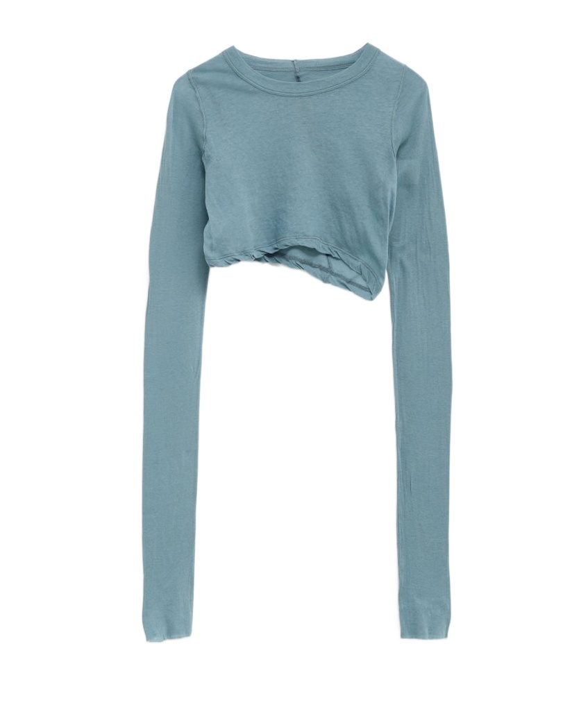 Rick Owens Long-sleeved Top In Blue