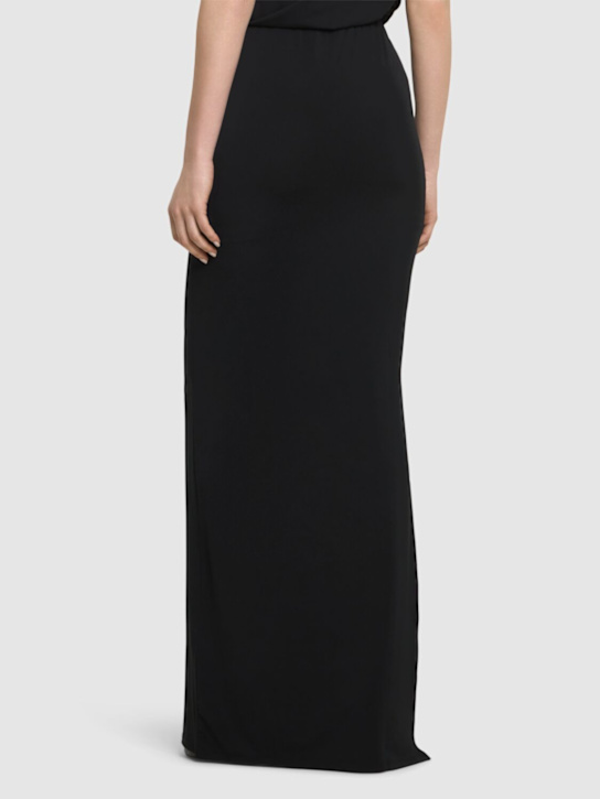 Jacquemus La Jupe Peplo Long Skirt W/ Slit