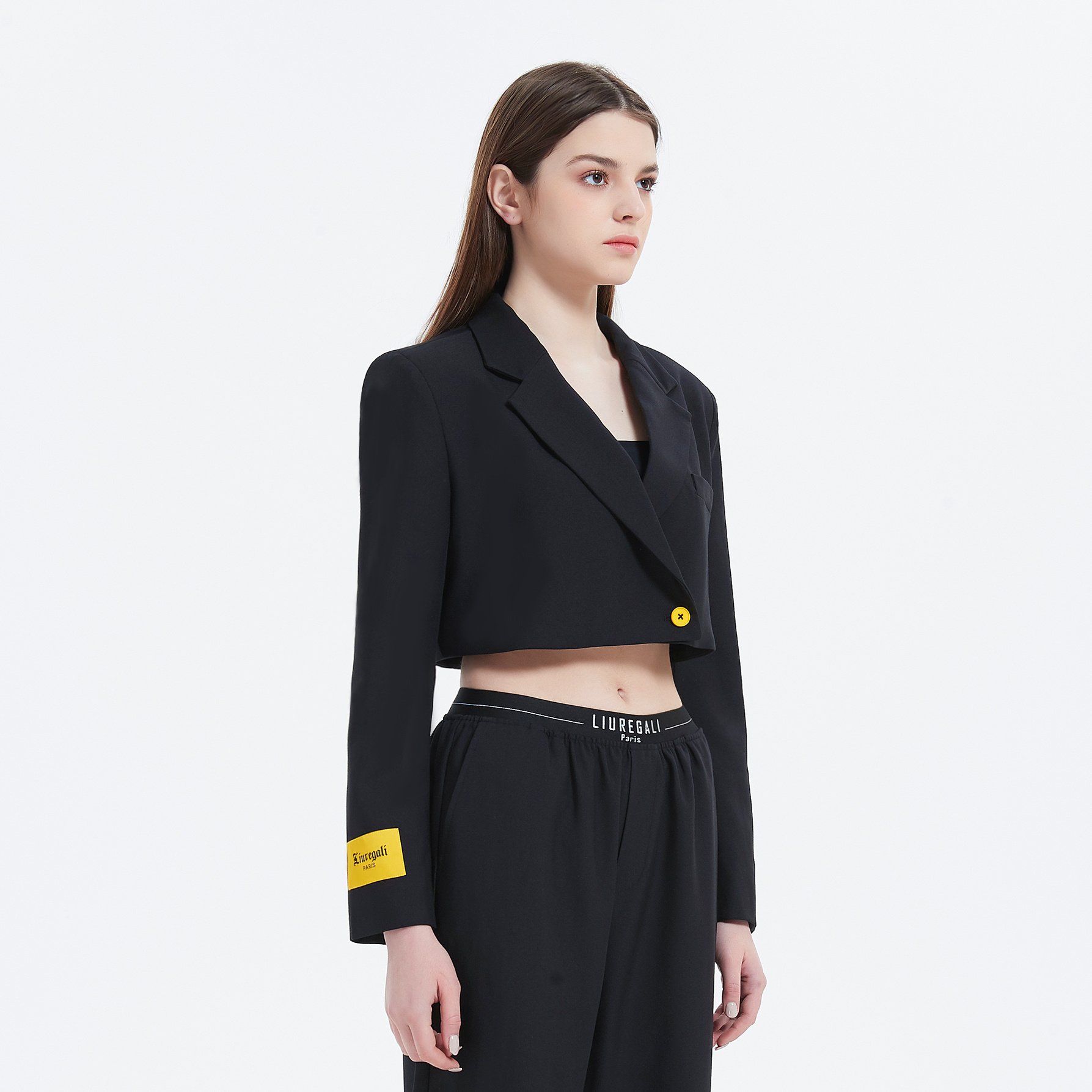 Liuregali Short Suit Coat In Black