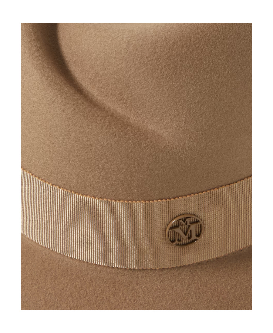 MAISON MICHEL LOGO PATCH FEDORA HAT 
